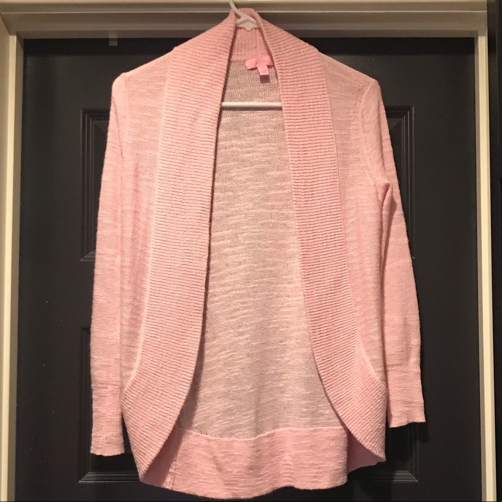 Lilly Pulitzer pink Amalie cardigan